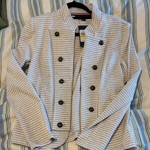Striped Tan Women's Jacket